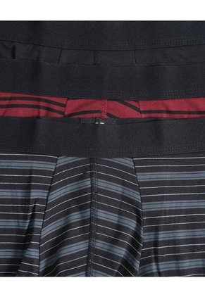 Pack X3 Boxer Rayas Urban X3 Para Hombre Negro Ostu