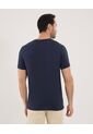 Camiseta Para Hombre Manga Larga Cuello Henley Color Azul  Marca Ostu #60090839 de Ostu