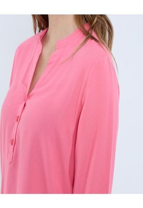 Blusa Para Mujer Manga 3/4 Color Salmon Marca Ostu #40121117