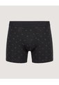 Bóxer Medio Estampado  Para Hombre Negro Ostu de Ostu