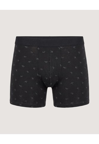Bóxer Medio Estampado  Para Hombre Negro Ostu Ostu