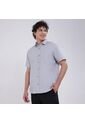 Camisa Para Hombre Manga Corta Con Bolsillo Color Gris  Marca Ostu #60010719 de Ostu
