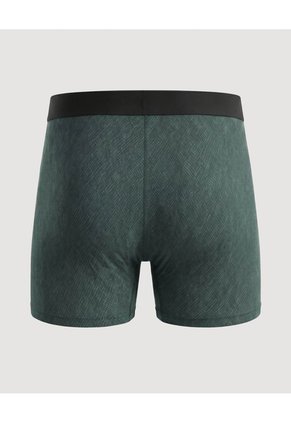 Bóxer Largo Patrón Geométrico  Para Hombre Verde Ostu