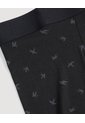 Bóxer Medio Estampado  Para Hombre Negro Ostu de Ostu