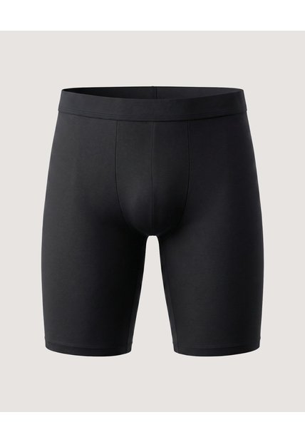 Bóxer Largo De Ajuste Suave  Para Hombre Negro Ostu