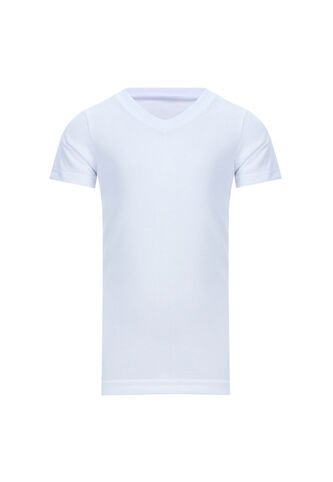 Camiseta Interior Para Niño Manga Corta Color Blanco Marca Ostu #80020010 Ostu