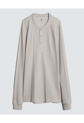 Camiseta Para Hombre Manga Larga Color Beige Marca Ostu #60091195