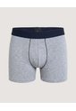 Boxer Medio Con Costuras A Contraste  Para Hombre Gris Ostu de Ostu