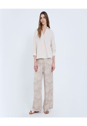 Pantalón Para Mujer Moda Color Marfil Marca Ostu #40070793