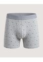 Bóxer Medio Estampado  Para Hombre Gris Ostu de Ostu
