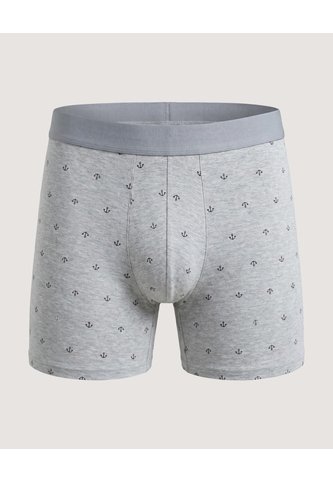 Bóxer Medio Estampado  Para Hombre Gris Ostu Ostu