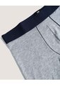 Boxer Medio Con Costuras A Contraste  Para Hombre Gris Ostu de Ostu