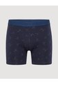Bóxer Medio Estampado Náutico  Para Hombre Azul Ostu de Ostu