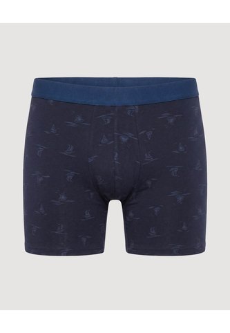 Bóxer Medio Estampado Náutico  Para Hombre Azul Ostu Ostu