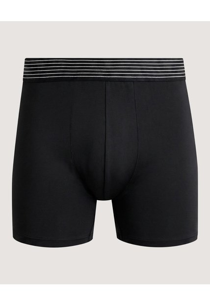 Boxer Medio Básico  Para Hombre Negro Ostu