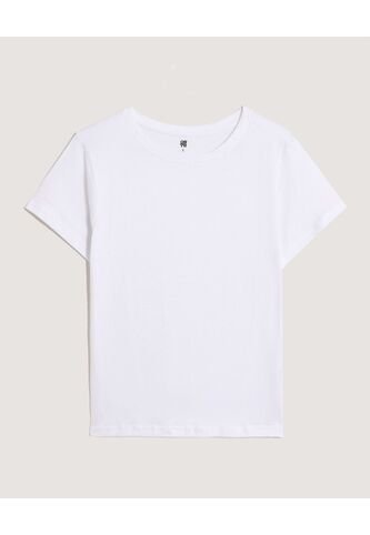 Camiseta  Para Mujer Manga Corta Cuello Redondo Color Blanco Marca Ostu #40092624 Ostu