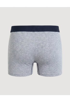 Boxer Medio Con Costuras A Contraste  Para Hombre Gris Ostu