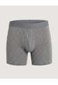 Bóxer Medio Estampado Geométrico  Para Hombre Gris Ostu de Ostu