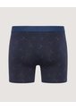 Bóxer Medio Estampado Náutico  Para Hombre Azul Ostu de Ostu
