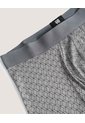 Bóxer Medio Estampado Geométrico  Para Hombre Gris Ostu de Ostu