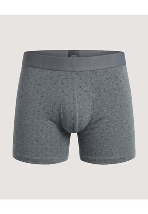 Bóxer Medio Estampado Para Hombre Negro Ostu