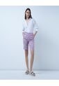 Bermuda Para Mujer  Color Morado Marca Ostu #40100073 de Ostu