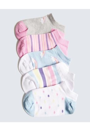 Medias Infantil Niña Invisible Color Blanco Marca Ostu #90980125