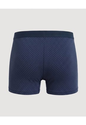 Bóxer Medio Estampado Geométrico Para Hombre Azul Ostu