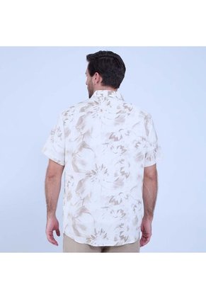 Camisa Para Hombre Manga Corta Sin Bolsillo Color Arena Marca Ostu #60010727