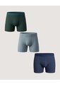 Pack X3 Boxer Medio Flex X3 Para Hombre Negro Ostu de Ostu