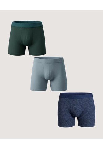 Pack X3 Boxer Medio Flex X3 Para Hombre Negro Ostu Ostu