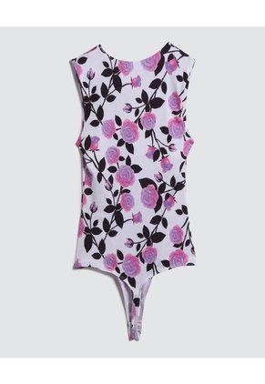 Body Para Mujer Manga Sisa Color Morado Marca Ostu #40200126