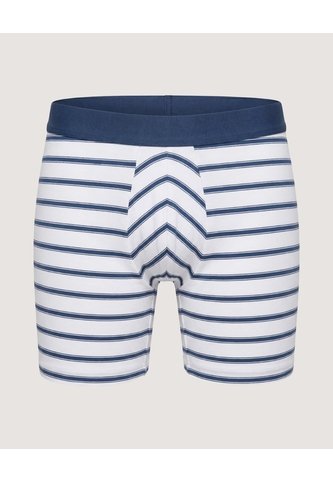 Bóxer Medio De Rayas Clásicas  Para Hombre Blanco Ostu Ostu