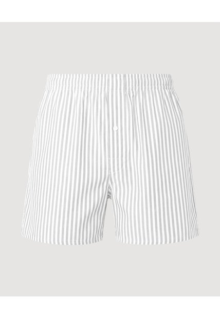 Boxer Amplio Estampado Classic X1 Para Hombre Gris Ostu