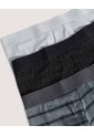 Pack Boxer Medio X3  Para Hombre Negro Ostu de Ostu