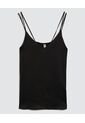 Top Para Mujer Cuello V Color Negro Marca Ostu #40220357 de Ostu
