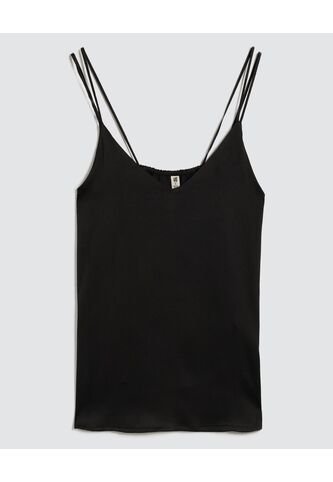 Top Para Mujer Cuello V Color Negro Marca Ostu #40220357 Ostu