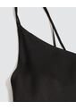 Top Para Mujer Cuello V Color Negro Marca Ostu #40220357 de Ostu