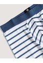 Bóxer Medio De Rayas Clásicas  Para Hombre Blanco Ostu de Ostu