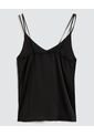 Top Para Mujer Cuello V Color Negro Marca Ostu #40220357 de Ostu