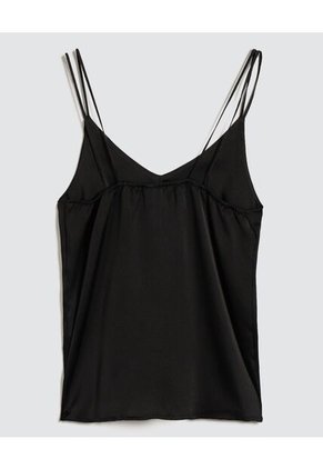 Top Para Mujer Cuello V Color Negro Marca Ostu #40220357
