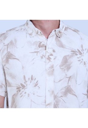 Camisa Para Hombre Manga Corta Sin Bolsillo Color Arena Marca Ostu #60010727