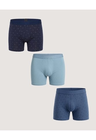 Pack X3 Boxer Medio Con Estampados  Para Hombre Negro Ostu Ostu