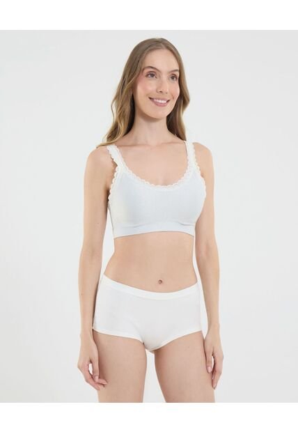 Top Para Mujer Top Color Marfil Marca Ostu #40220383