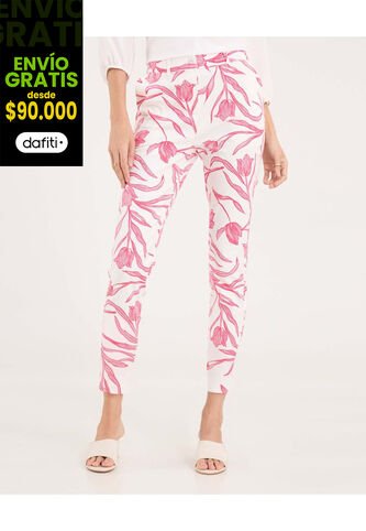 Pantalón Para Mujer Capri Color Rojo Marca Ostu #40070816 Ostu