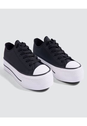 Tenis Para Mujer Canvas Color Negro Marca Ostu #40720134