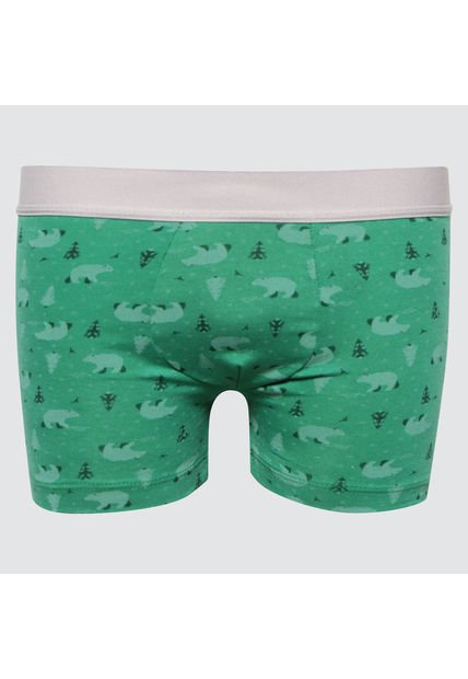 Pantaloncillo Infantil Niño Boxer Filete Color Verde Marca Ostu #80000051