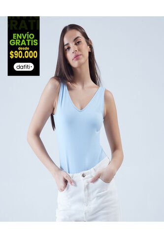 Body Para Mujer Manga Sisa Color Azul  Marca Ostu #40200083 Ostu
