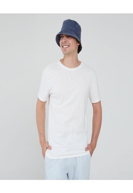 Camiseta Para Hombre Manga Corta Color Blanco Marca Ostu #60091095