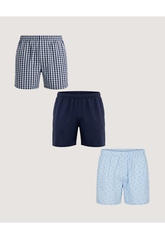 Pack Boxer Amplio Cuadros Y Palmeras  Para Hombre Negro Ostu Ostu